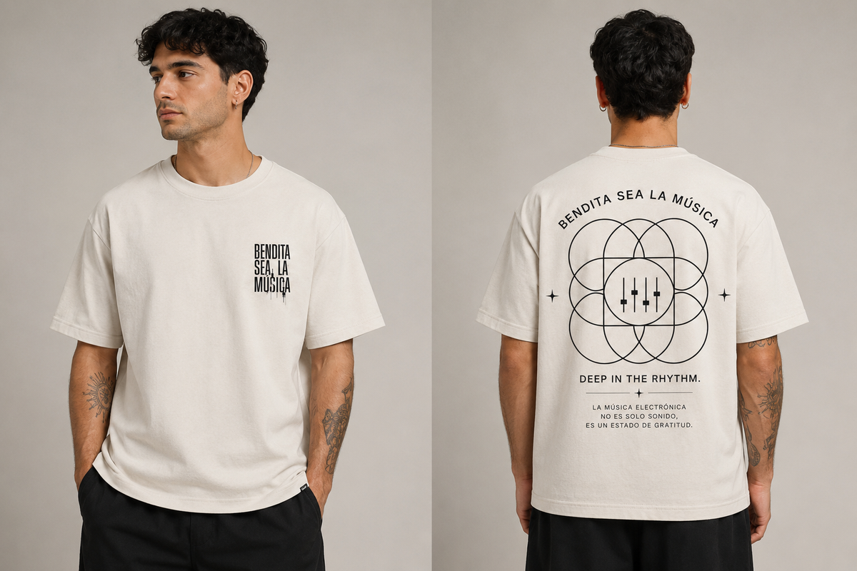Camiseta Armonía musical Oversize