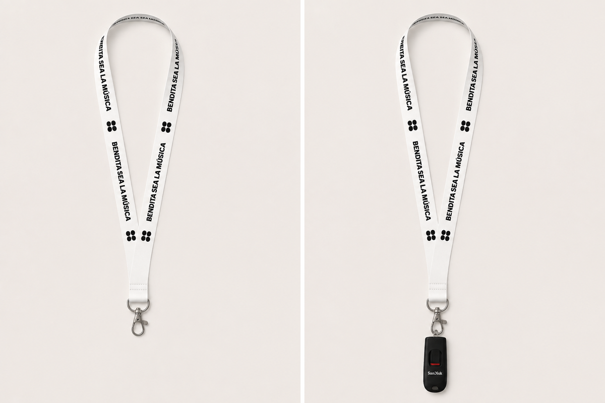 Lanyard — White Frequency