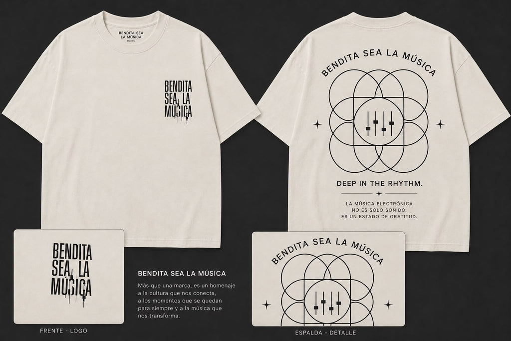 Camiseta Armonía musical Oversize