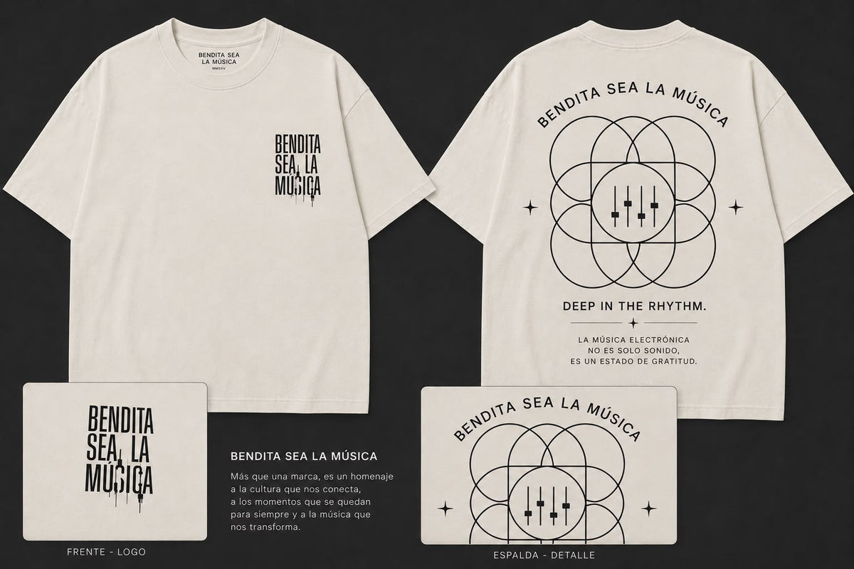 Camiseta Armonía musical Oversize